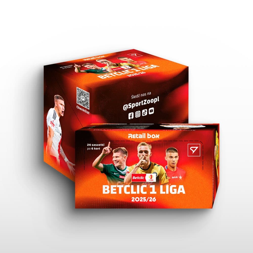 Retail box - karty piłkarskie SportZoo BetClic 1 Liga 2025/26
